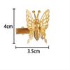 Flygende sommerfugl hårspenne, Sommerfugl rhinestone hårklemmer Elegant metall sideklemme, Bevegelig flygende sommerfugl skinnende hårklemmer