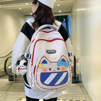 Neuer Niedlicher Mädchen Rucksack mit Großer Kapazität Kinder Koreanische Version von Junior High School Rucksack