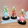 1 Piece Valentine's Day Gift Gypsophila Love Heart Flower Bouquet With Lamp Night Light Acrylic Cover Home Decoration Crafts