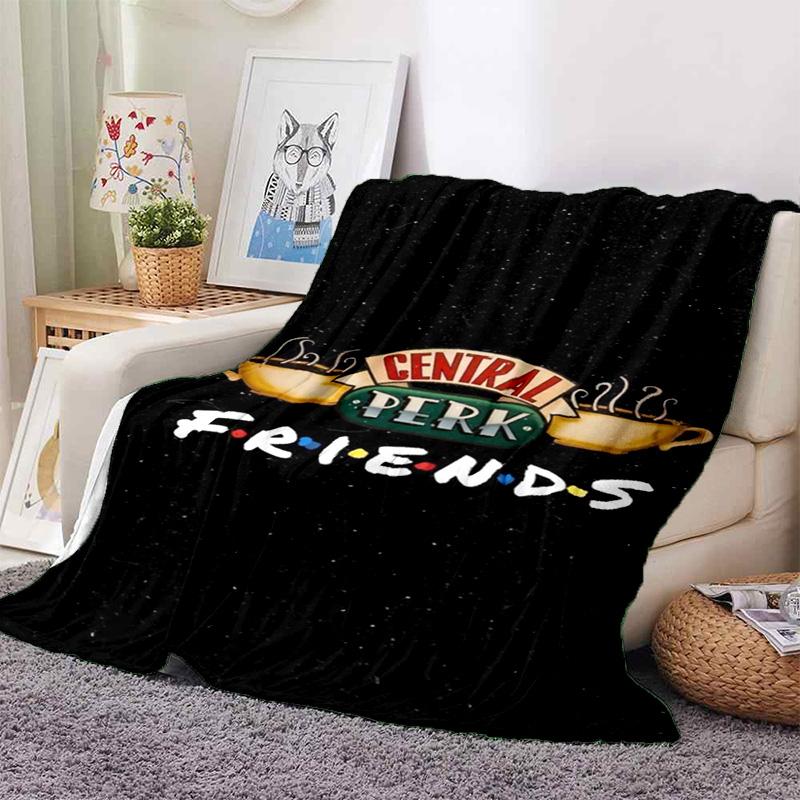 Cozy F-Friends Comedy Movie Characters Flannel Blanket for Beds Room Decoration Picnic - Customizable Gift Blanket