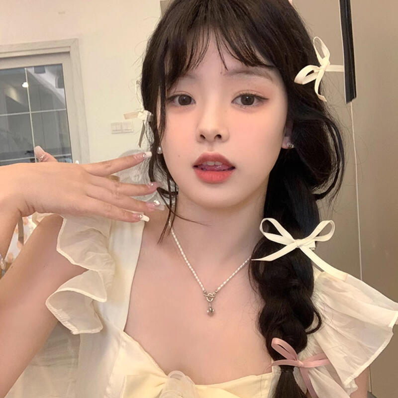 Maeve 3-piece set point ballet core mini satin ribbon pin black