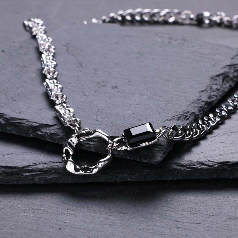 Irregular Circular Couple Necklace, Female Ins, Cool Style, Niche Design, Hip-hop, Neutral Style, Collarbone Chain, Versatile