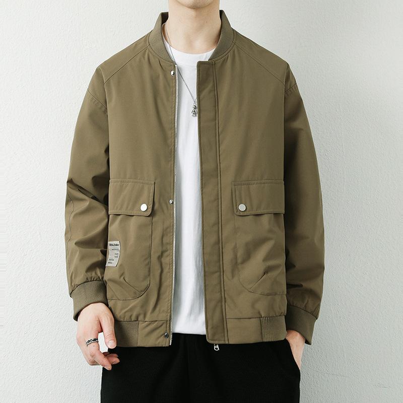 American High Street Tooling Jacket Men's Autumn Loose Casual Men's Top Pilot Cardigan Jacket Men's Baseball Uniform