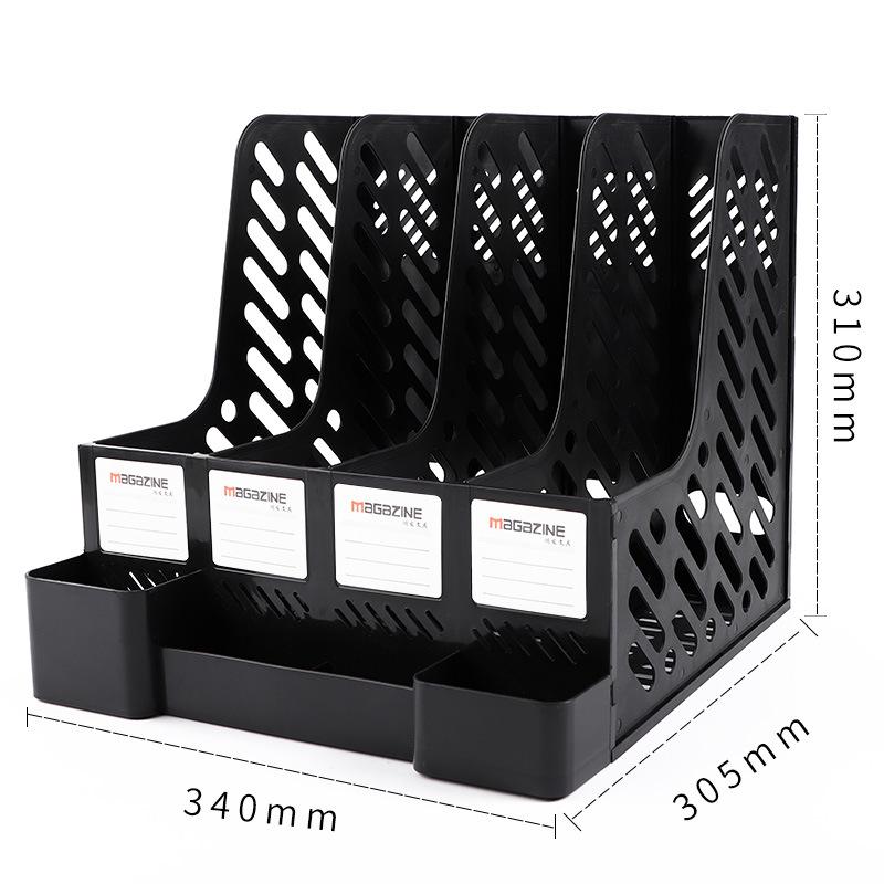 Four-Section Thickened Desktop Document Holder and Book Stand