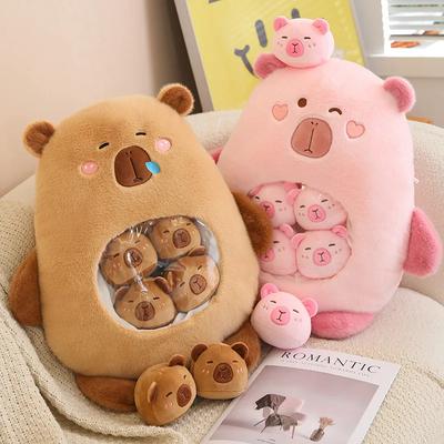 Kawaii Kapibala Capybara Plush Toy Capybara Pillow Cute Doll Guinea Pig Doll Boys Girls Anime Home Decor
