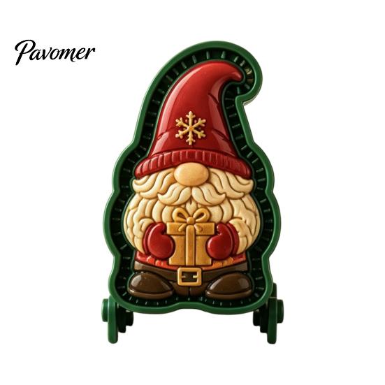 Kitchen Gifts for Bakers Christmas Mini Pie Mold, 3D Relief Embossed Hand Baking Gadgets Reusable DIY Dough Press Mold Holiday Party Molds