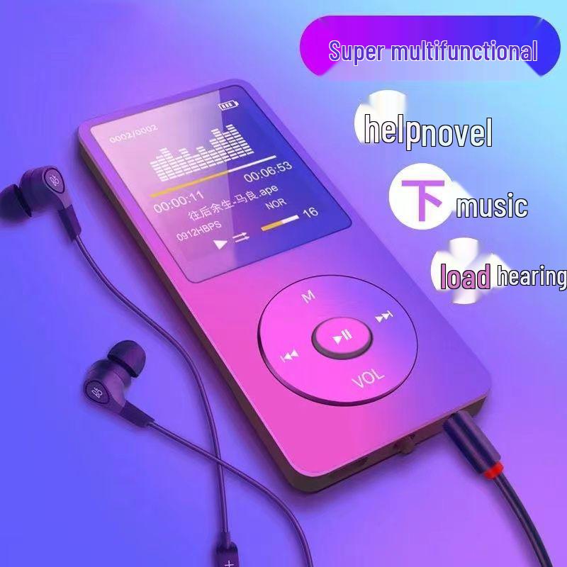 MP3 Player for Students: Bluetooth-enabled, Compatible with MP3/MP4 Formats, Ideal for Music and Audiobooks.