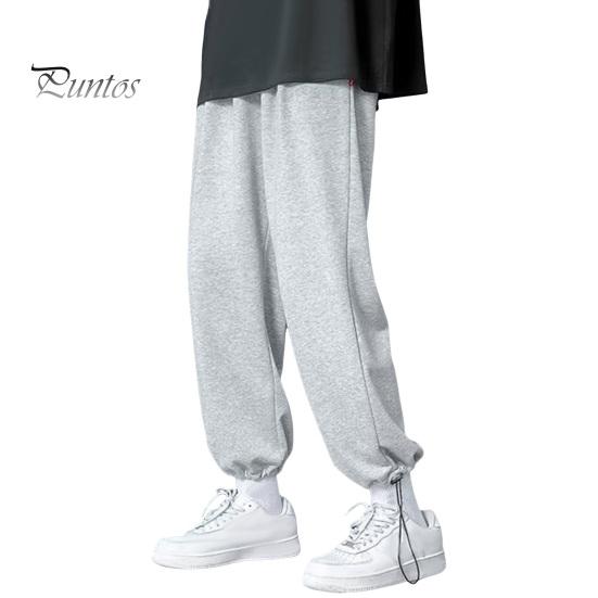 

Мужские брюки весна-осень с завязками на талии и эластичным поясом, прямые, широкие, прямые, больших размеров, однотонные, свободные, уличные, спортивные брюки M серый