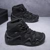 Men'S Mid Top Boots, Outdoor Sports Shoes, Hiking Shoes, Anti Slip Trendy Workwear Shoes, Training Shoes, Sports Shoes