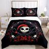 3pcs Disney Christmas Jack Print Cover Set Ultra Soft, Breathable, and Comfortable Bedding with Stylish Design for Bedroom and Guest Room Decor 1