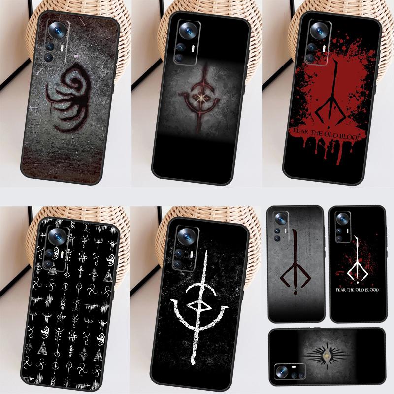 Bloodborne Runes For POCO X3 X5 Pro M5 M5s F4 X4 GT F3 F5 Case For Xiaomi 13T 11T 12T 13 Pro 12 Lite 12X