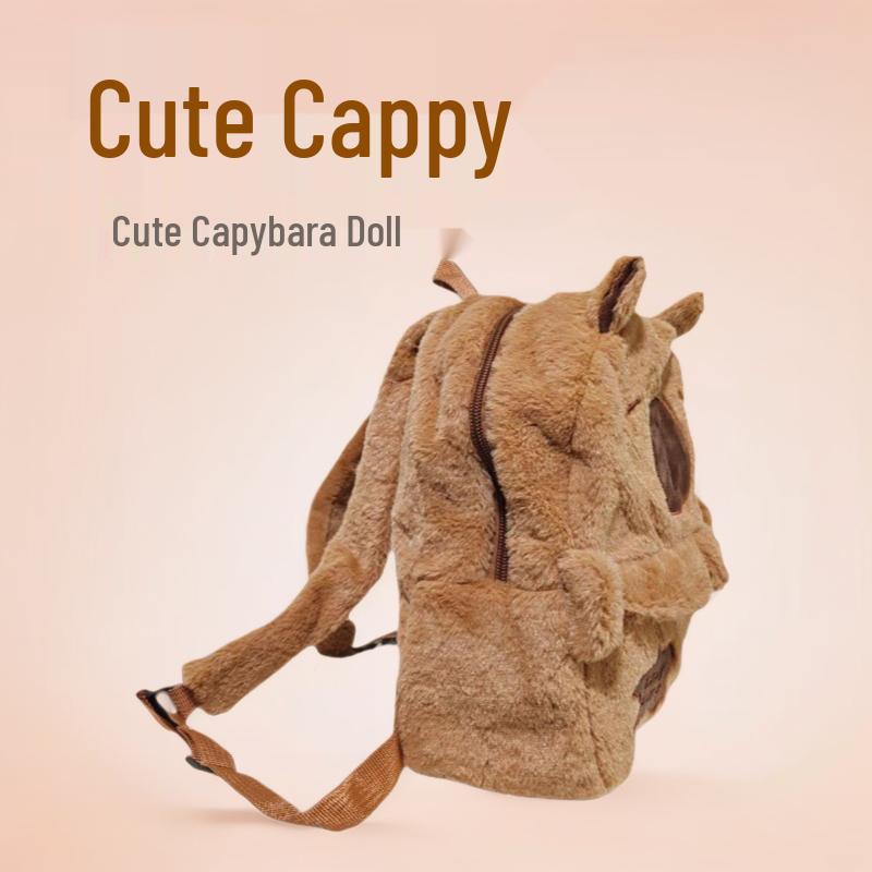 

Capybara Plush Doll Cartoon Children s Backpack and Shoulder Bag