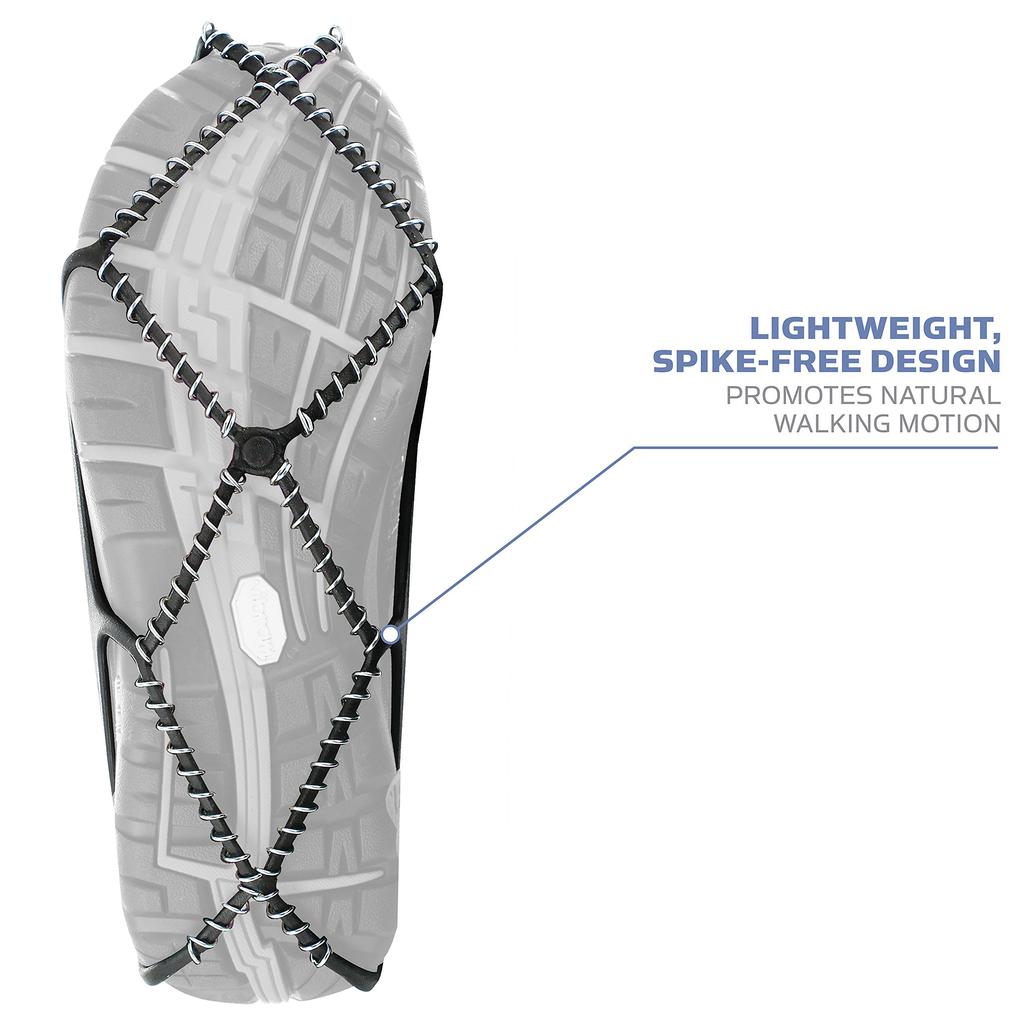 YakTrax Walk XS Größe Schneeschuh-Steigeisen Schnee Eis Spikes 08006 19,5cm-23cm Rutschfest