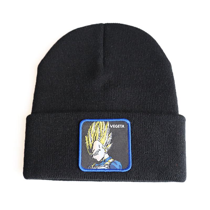 New anime cartoon character Dragon Ball Vegeta Vegeta Knitted hat, woolen hat, hip-hop ski pullover beanie