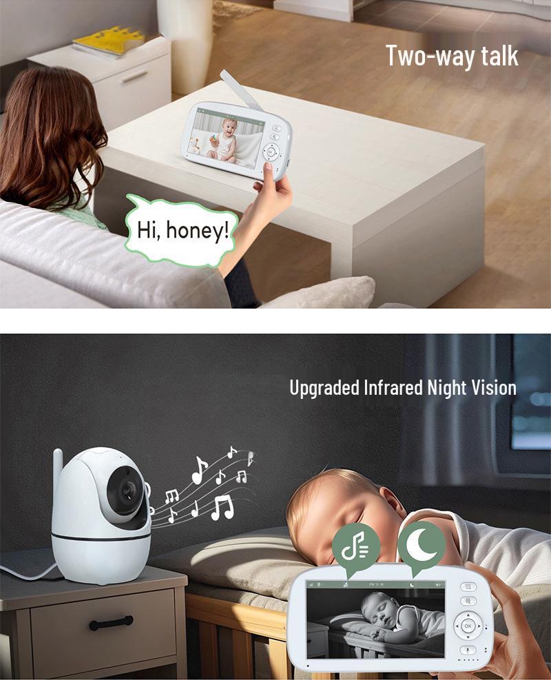 5-inch Smart Outdoor Baby Monitor Camera for Home