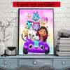 Cartoon Cute Gabbys 5D Round Diamond Painting Kit Diamond Embroidery Painting Rhinestones Mosaic Frameless Handwork Decoration Arts