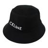 Used 10431 Logo Bucket Hat 2AU5B968P.38UB 7919 M 22.8" Gabardine White New Logo Cotton Black Unisex from Japan AUTHENTIC