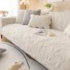 Cuscino per divano spesso Four Seasons con motivo a foglie, bordo ondulato squisito, asciugamano per divano, decorazione per la casa, soggiorno, atmosfera, fodera morbida