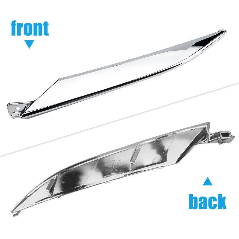 2pcs Chrome Grille&Headlight Trim Moding For Honda HRV HR-V    71163-T7A-J01 71168-T7A-J51 Front Left Right Hood