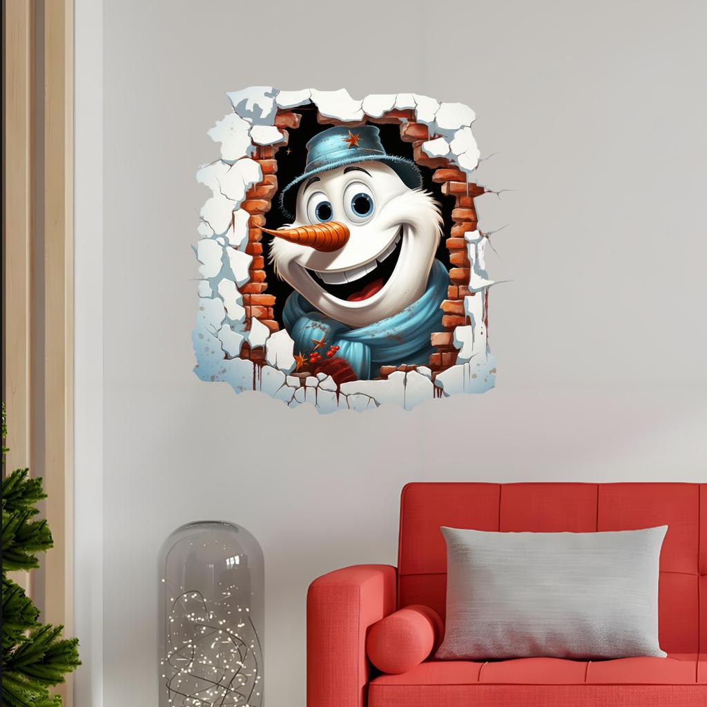 Creative Christmas Wall Breaking For Bedroom, Living Room, And Entryway Home Decoration Wall Stickers