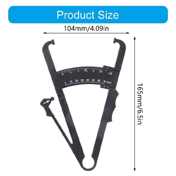 Body Fat Caliper and Measuring Tape for Body Skinfold Calipers and Tape Measure Tool for Accurately Measuring Fitness