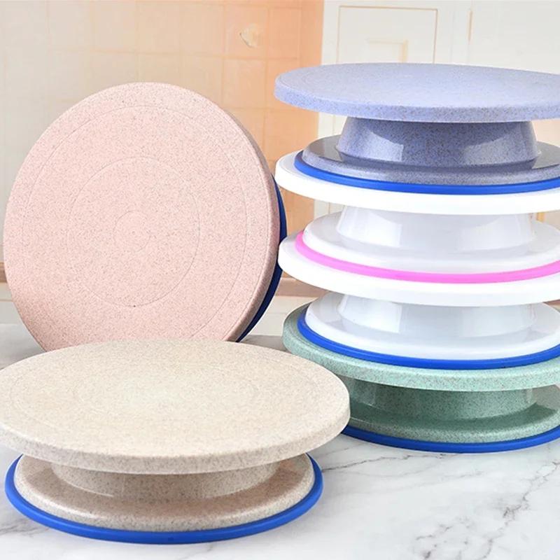 Cake Turntable Stand Cake Decoration Accessories Bake Tool DIY Mold Rotating Stable Round Cake Table Kitchen Baking Gadget