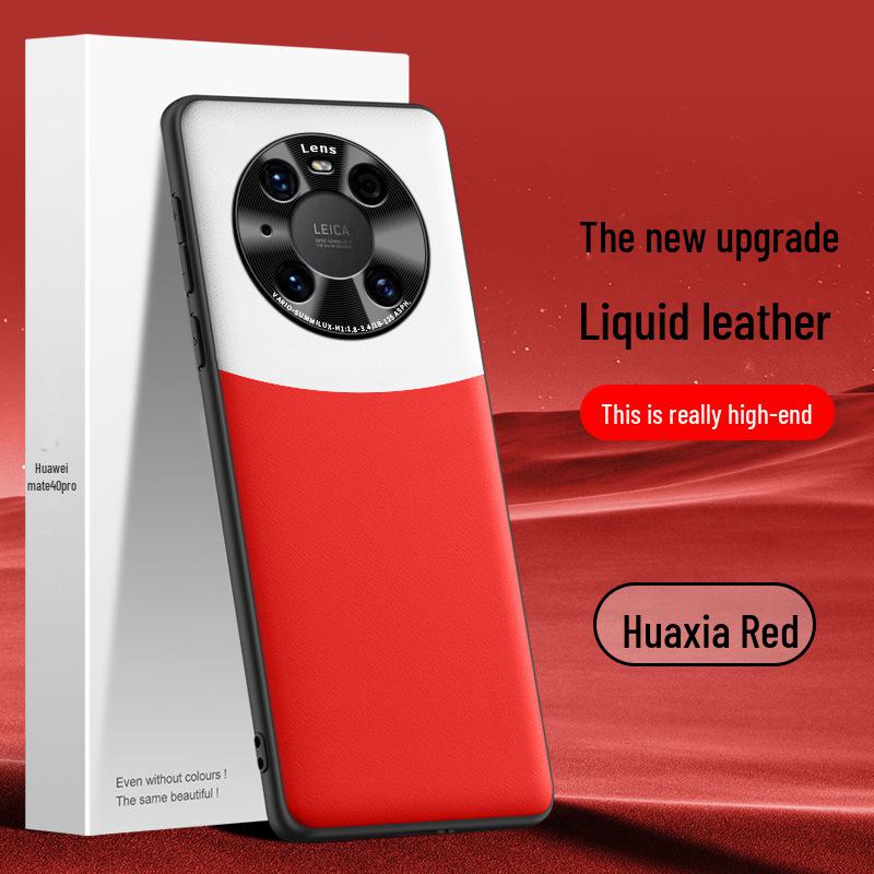 Huawei Mate40 Pro Liquid Leather Anti-Fall Protective Case - Single Piece Available.
