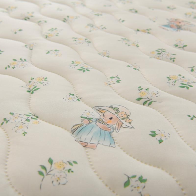 New Floral Spring Summer Blanket And Pillowcase Soft Skin-Friendly Single Double Quilt Knitted Breathable Air Conditioning Duvet