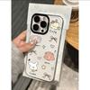 Cartoon Animal Transparent Phone Case for Apple 14/15/16 Pro/17 Pro Max