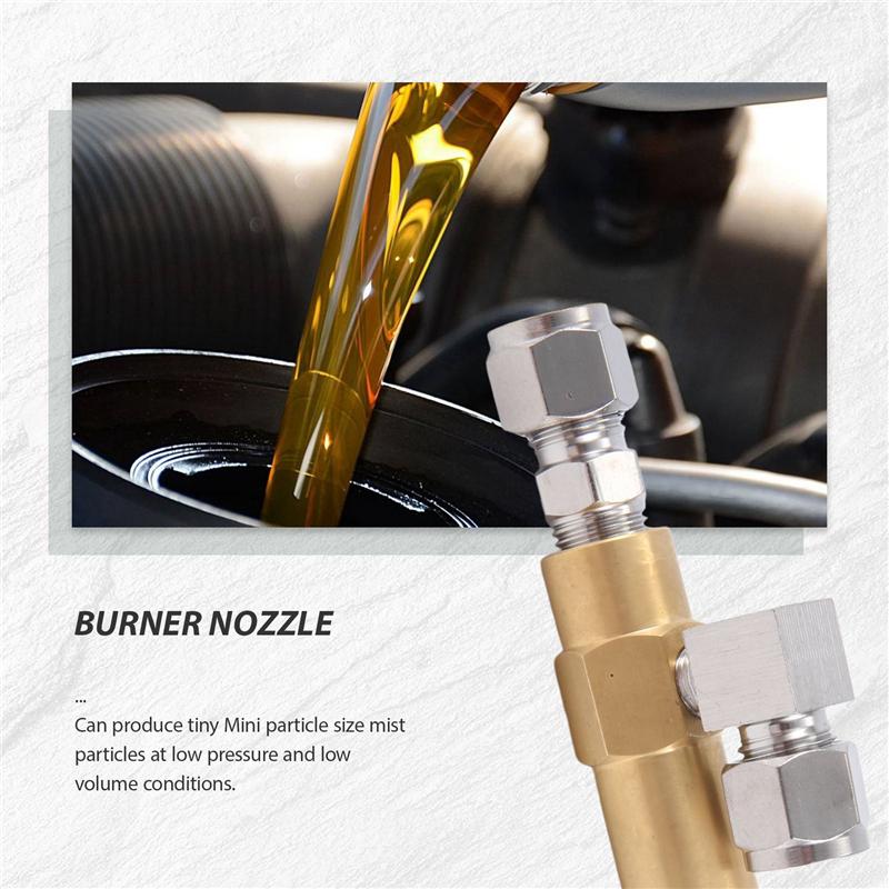 

1.5Mm Waste Oil Burner Nozzle,Air Atomizing Nozzle,Fuel Oil Nozzle,Full Cone Oil Spray Nozzle