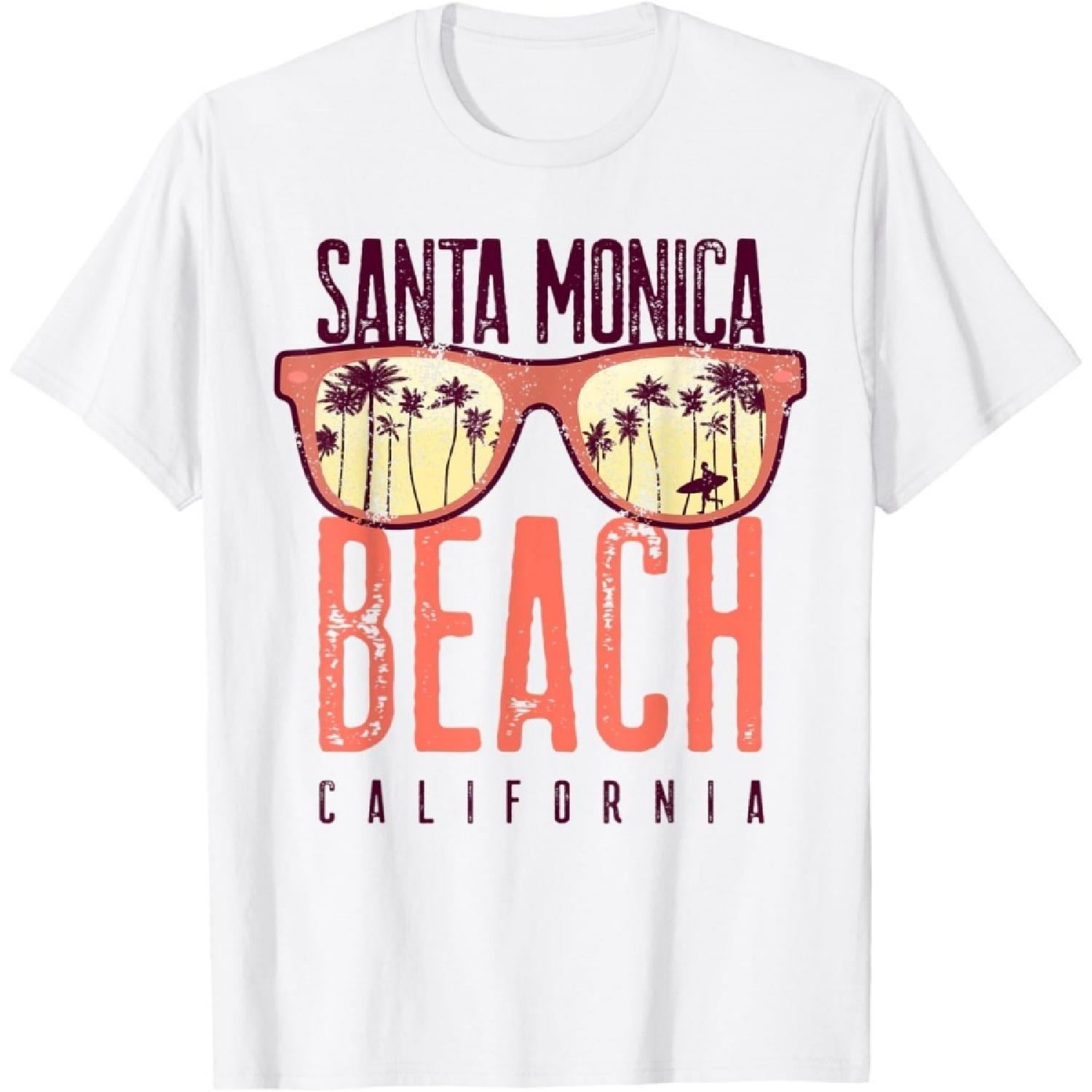 Santa Monica Shirt Beach California Summer Family Vacation T-Shirt S