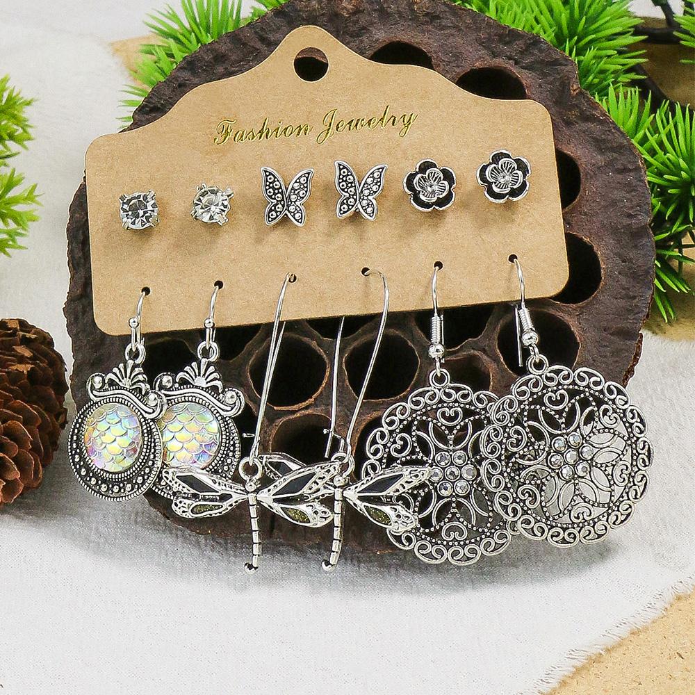 

Женские серьги Подвеска Змея Винтаж Бохо Синий камень Бирюза Серьги Женские Оптом Смешанные Этнические Циркон Наборы Вечеринка Подарки