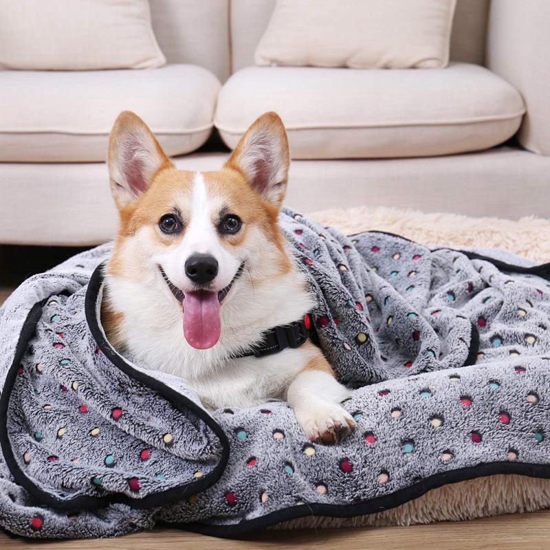 Flannel Pet Blanket for Dogs and Cats - Warm, Suitable for All Seasons