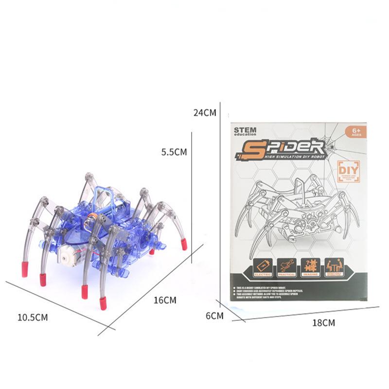 DIY Spider Robot Kit: Handmade Mechanical STEM Toy for Science Experiments