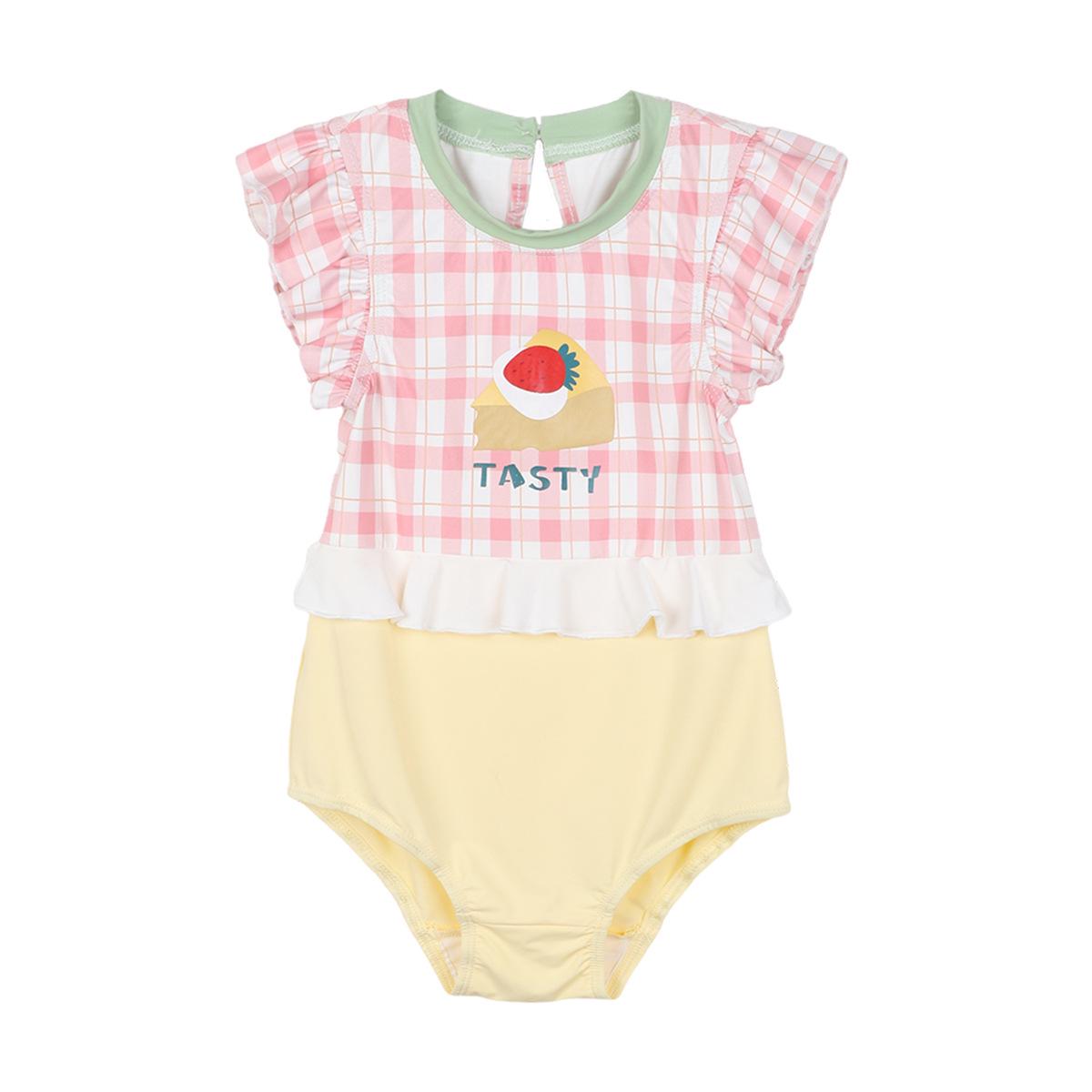 

Girls Quick-Dry Summer Sun Protection One-Piece Swimsuit - Baby & Child Hot Spring Swimwear, Internet Celebrity Style Size 140