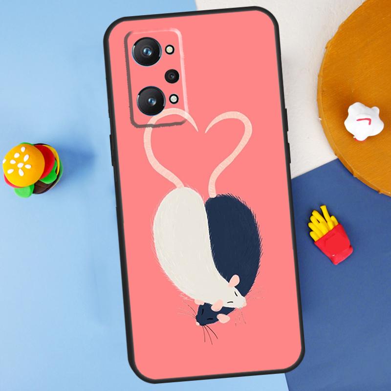 Mouse Rat For Realme GT7 Pro GT 6T 6 5 C67 C61 C55 C53 C51 C21Y C25S C75 10 11 12 13 14 Pro Plus Case