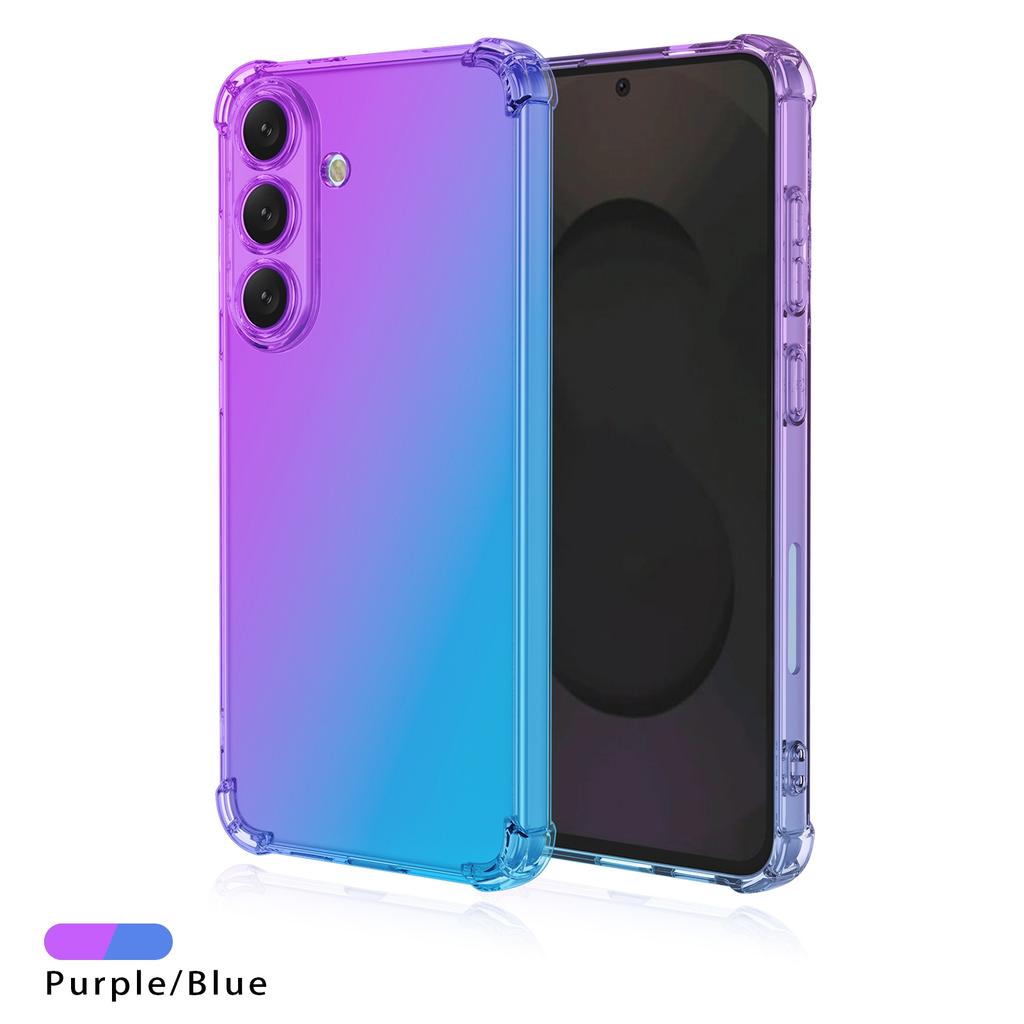 Four-corners Shockproof Gradient TPU Case for Samsung Galaxy S26 S2 FE Edge S2 Ultra Plus S2+ Protective Cover Frame Fundas