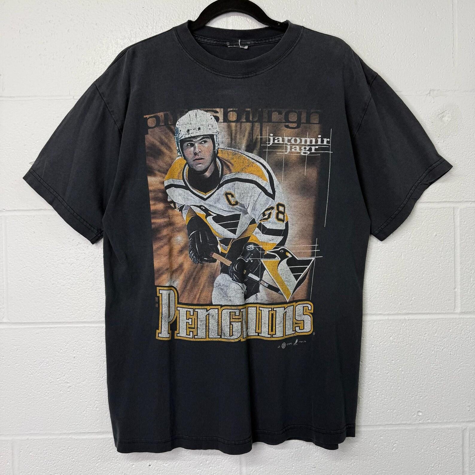 90s Pittsburgh Penguins Jaromir Jagr T shirt (B2772) S