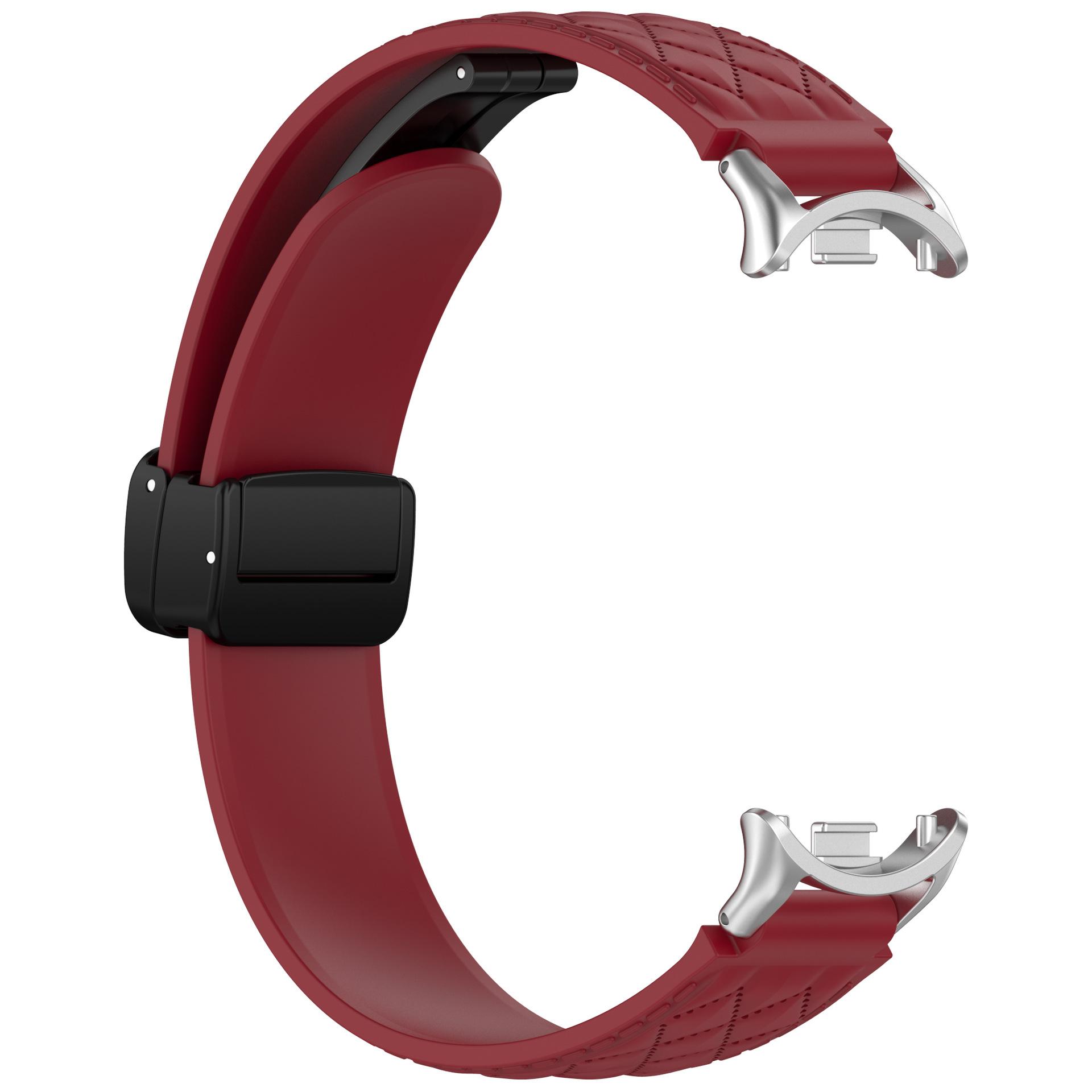 

Складной магнитный ремешок для Miband 10/9/8 Силиконовый спортивный ремешок Для Xiaomi Watch 8/9/10 NFC Смарт-часы Запасной браслет For Miband 9 9NFC