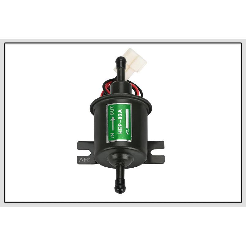 Universal 24V Electric Fuel Pump Low Pressure Bolt Fixing Wire Diesel Petrol HEP-02A For Car Carburetor Motorcycle ATV Gold
