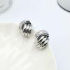 Gold-Tone Geometric Twist Earrings: Fashionable and Versatile Multi-Layer Braided Earrings for Women.