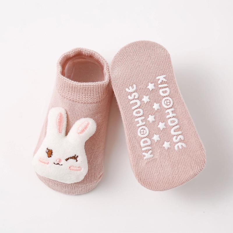 

Осенне-зимние детские носки для пола, нескользящие носки для пола для малышей, носки-куклы для новорожденных для девочек и мальчиков S(4-12M)