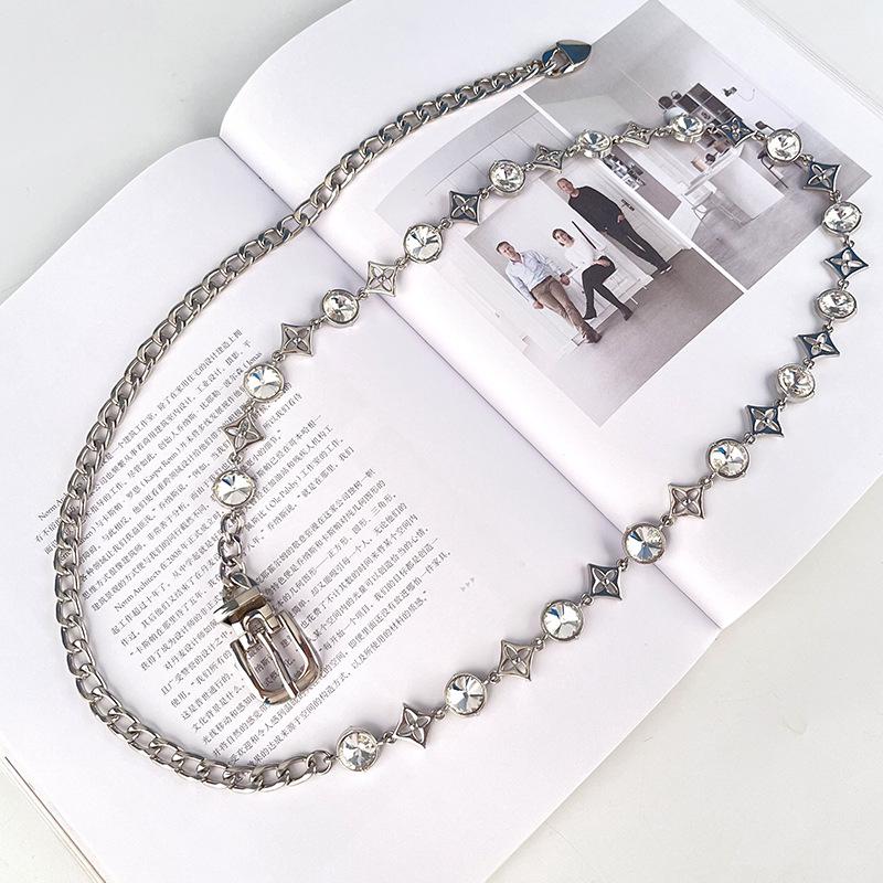 New Arrival Exquisite Diamond Waist Chain Female Decoration with Dress Shirt Body Chain