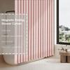 Magnetisch Vouwbaar Douchegordijn Waterdicht & Ruimtebesparend Ontwerp Met Haken Dikke Stof In 6 Kleuren Voor Moderne Badkamer Decor