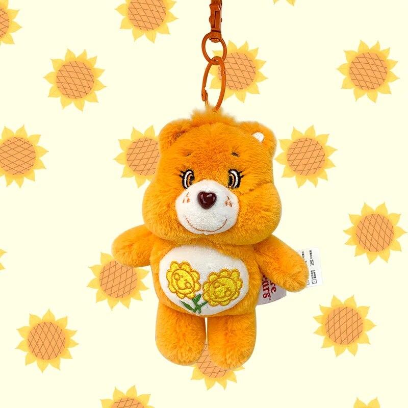 15cm Kawaii Anime Rainbow Bear Plyšový přívěsek na klíče Taška Plyšová panenka narozeninový dárek