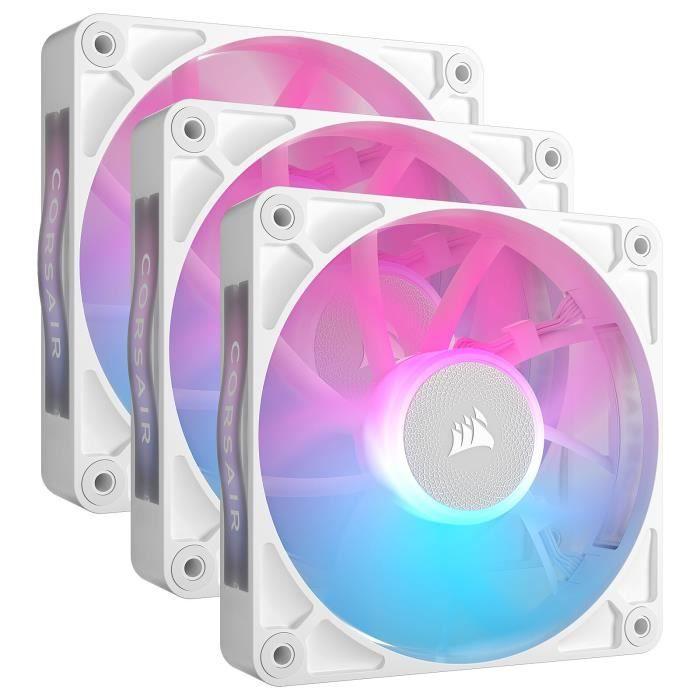 Ventilateur - Corsair - iCUE LINK RX120 RGB - 120 mm - Blanc - 80 dB