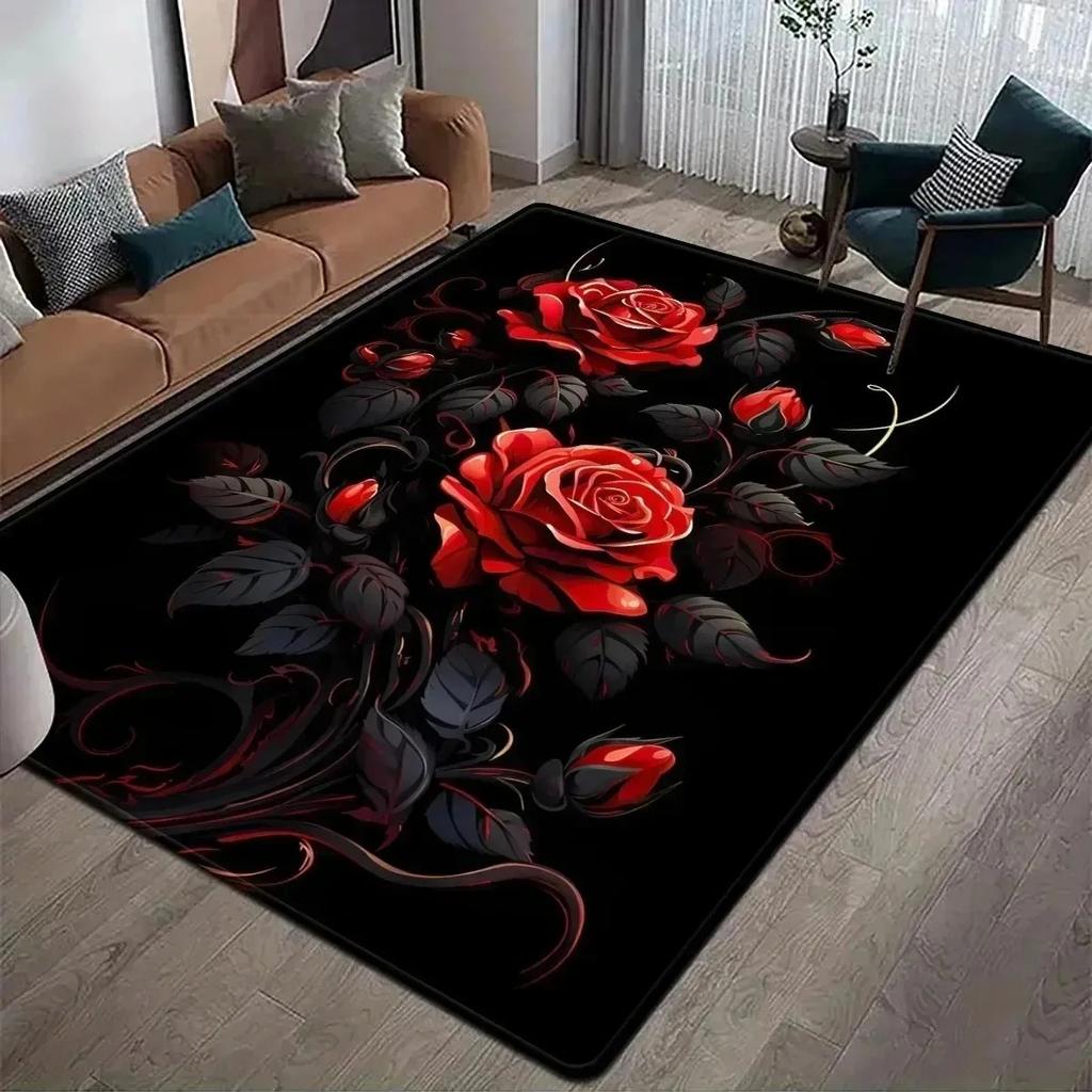 1PC Crane Pattern Kitchen Rugs Non-Slip Home Door Mats Pop Design Bathroom Rugs Bath Mat Carpet for Home Sink Laundry Decor