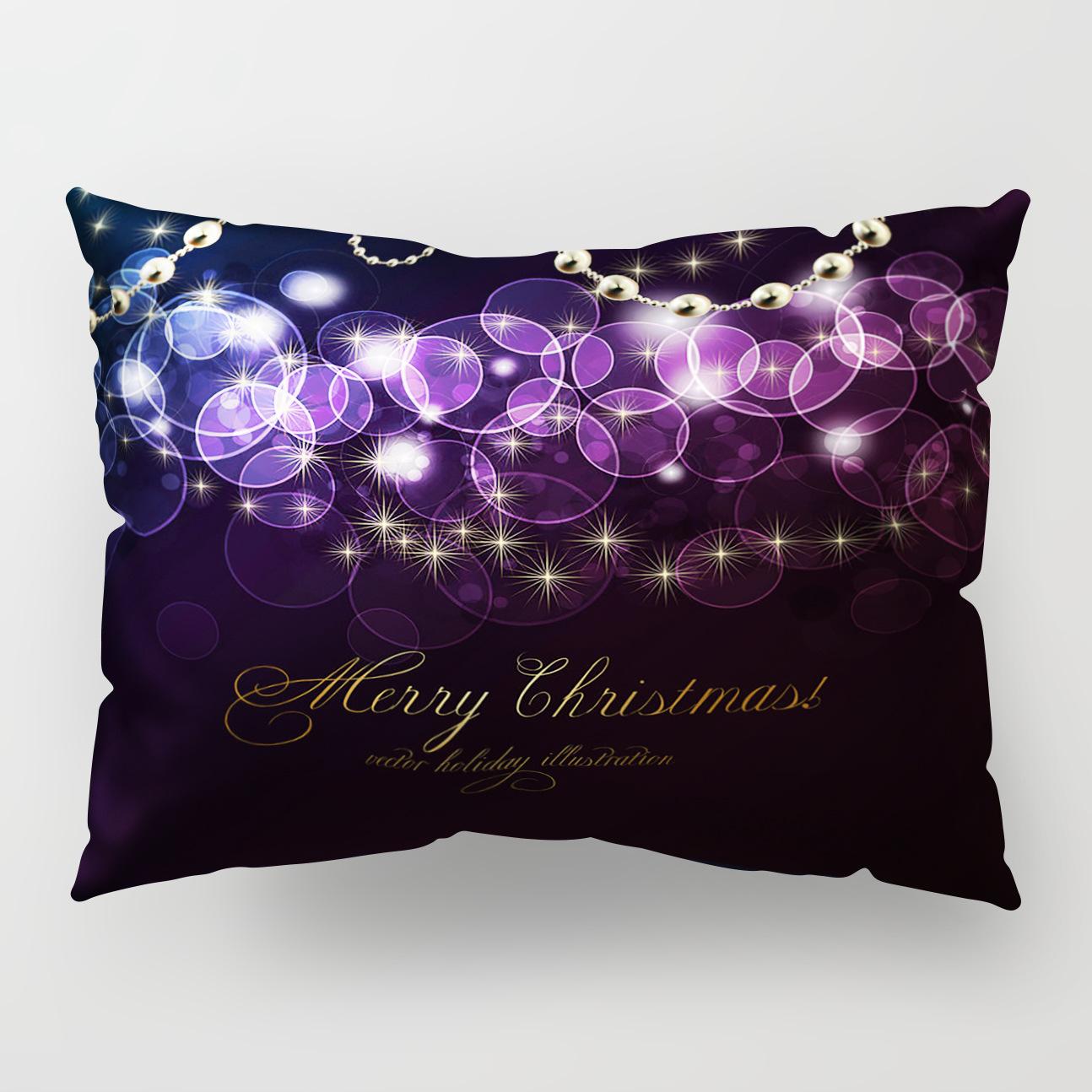 

50*30cm Christmas Letters Long Pillow 50*30cm