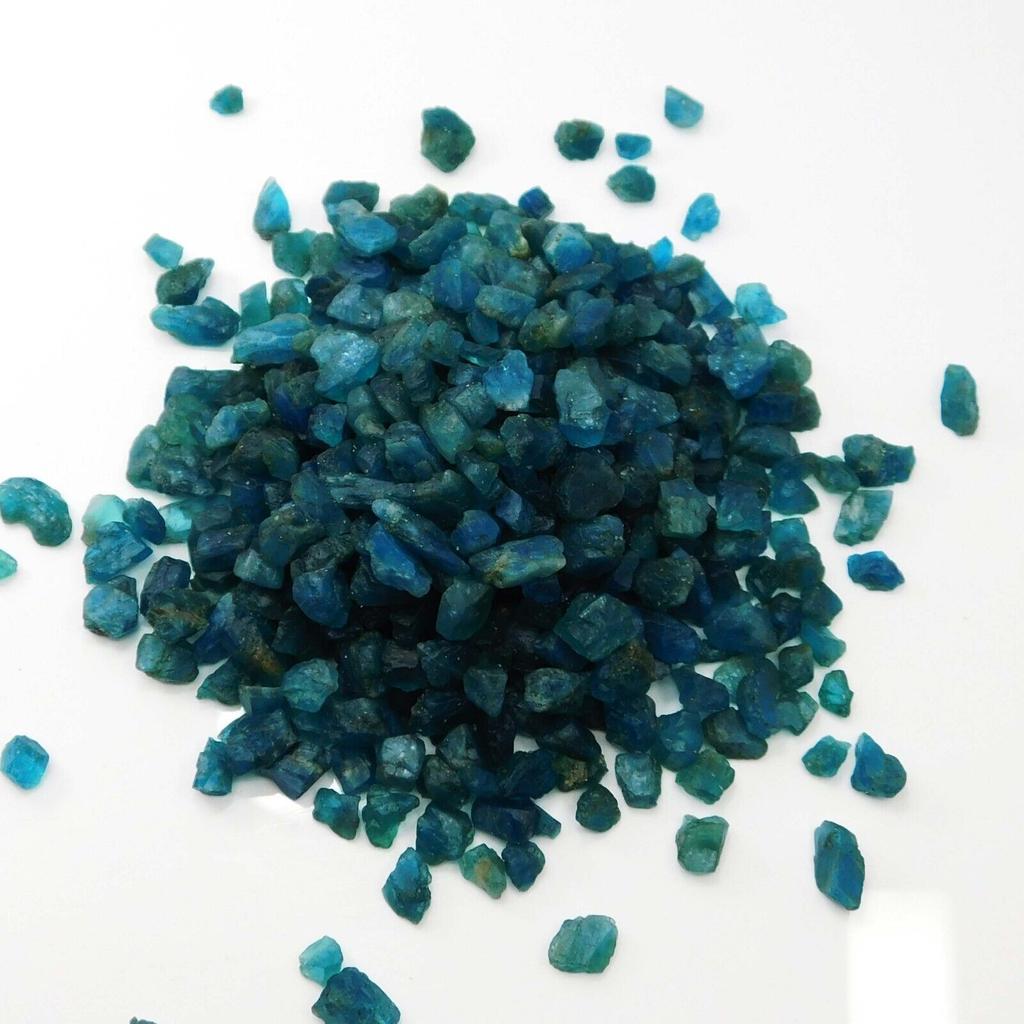 100 Ct NATURAL Blue Apatite Uncut Raw Rough   Loose Gemstones Lot