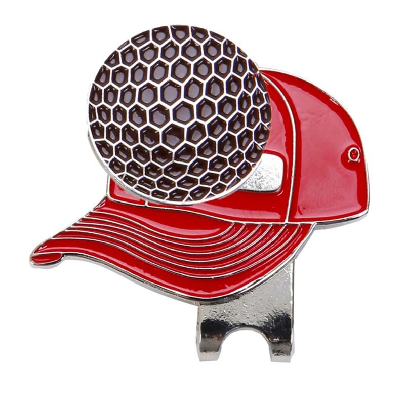 Magnetic Golf Hat Clips Golf Ball Marker Holder for Golf Gloves Hats Bags Hat Visors Belt Easy to Stick on & off